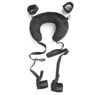 Sex Position Pillow With Wrist Ankle Restraint Cuffs