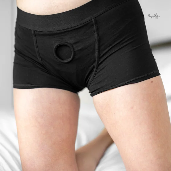 Packer Gear Black Boxer Brief Packing Harness by Calexotics — image 9 of 20