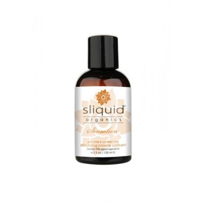 Sliquid Organics Natural Stimulating Lubricant Tan Label 125ml