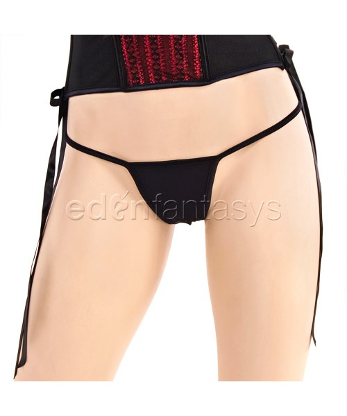 Luxurious corset with g-string