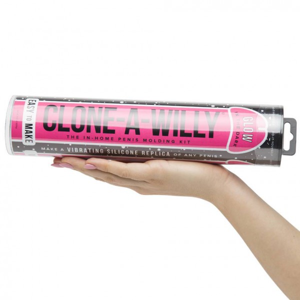 Clone-A-Willy Glow In The Dark Vibrator Moulding Kit Pink