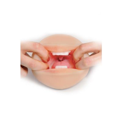 Pipedream Realistic 6 4 Deep Throat Masturbator with Teeth