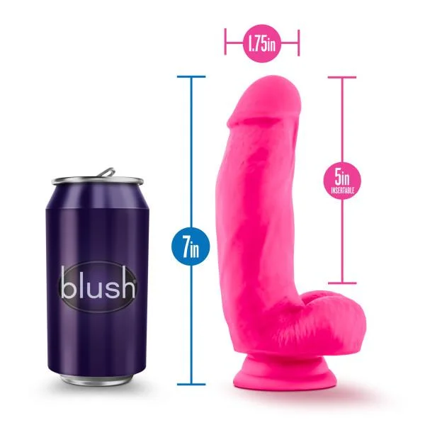 Blush Neo Elite 7 Inch Silicone Dual Density Suction Cup Dildo — image 25 of 25