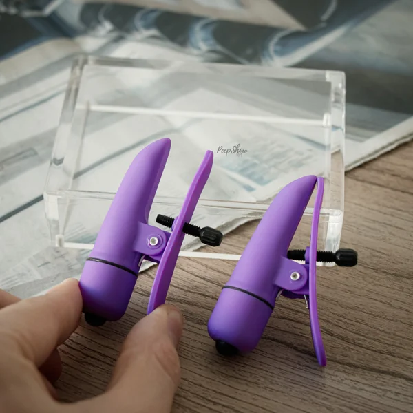CalExotics Nipple Play Nipplettes Vibrating Nipple Clamps — image 8 of 23
