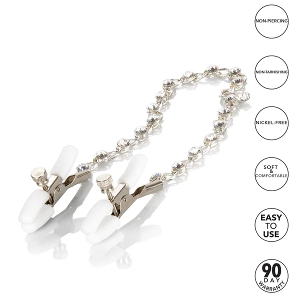 CalExotics Nipple Play Nipple Clamps with Crystal Chain — image 17 of 23