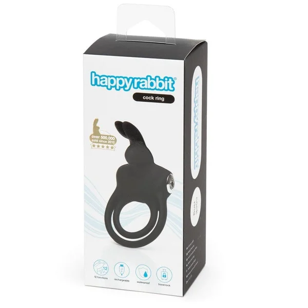 Lovehoney Happy Rabbit Twin Loop Vibrating Cock Ring with Bunny Ears — image 16 of 20