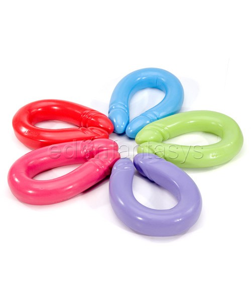 Rainbow riders 18" double dong