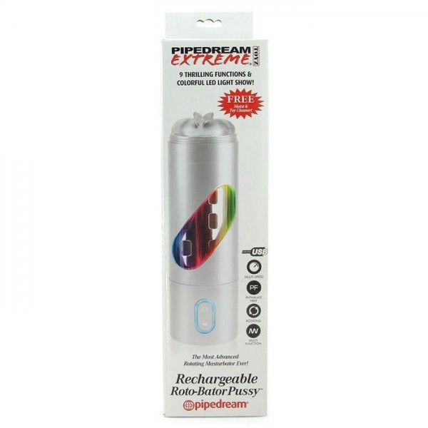Light Up Roto-Bator Pussy Masturbator