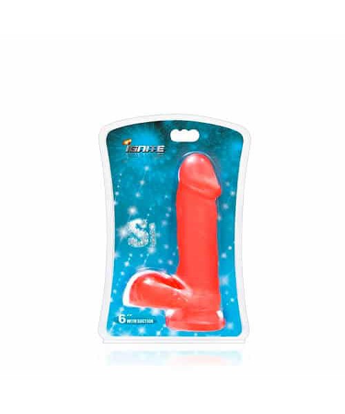SI Novelties 6 Inch Suction Base Cock with Balls