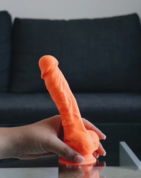 Blush Neo Elite 7.5 Inch Silicone Dual Density Suction Cup Dildo with Balls — image 25 of 25