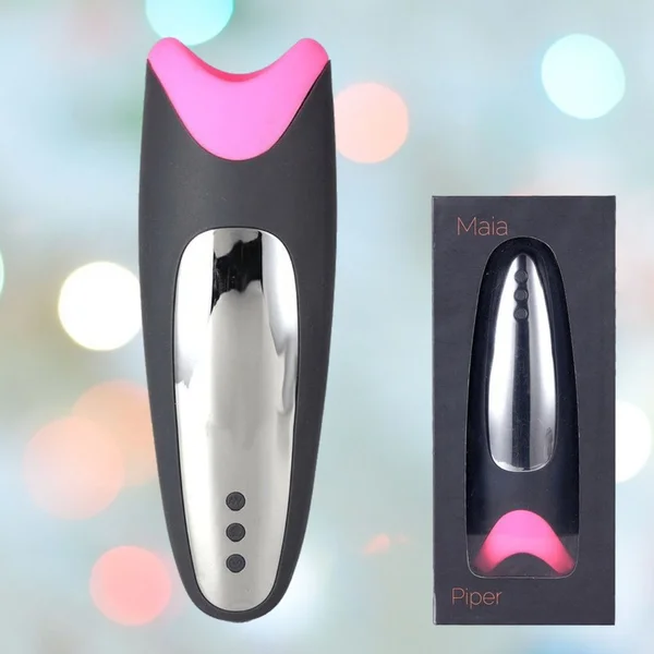 Maia Piper Vibrating Self-Heating Silicone Masturbation Sleeve with Suction — image 20 of 23
