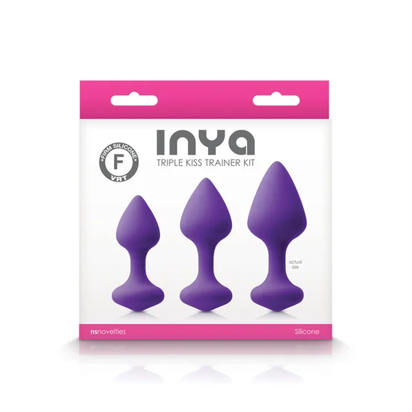 NS Novelties Inya Triple Kiss Trainer Kit Set of 3 Butt Plugs — image 7 of 7