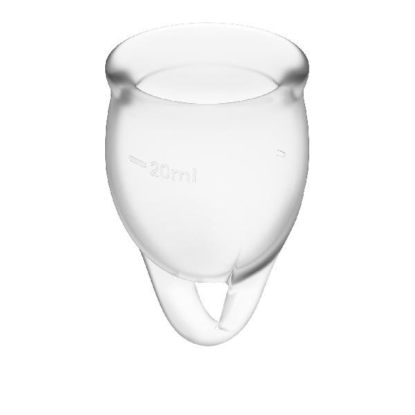 Feel confident Menstrual Cup Transparent 2pcs — image 2 of 8