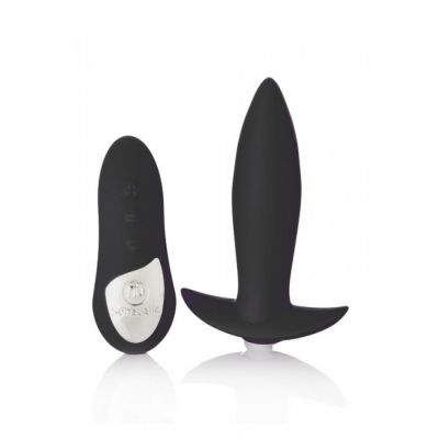 Nu Sensuelle Rechargeable Mini Butt Plug with Remote Control Black