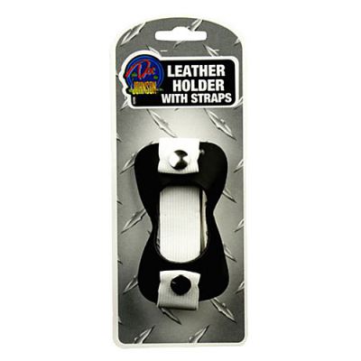 Leather holder with strap