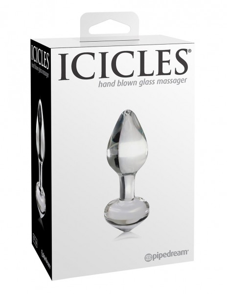Icicles Glass Butt Plug No 44 - Clear