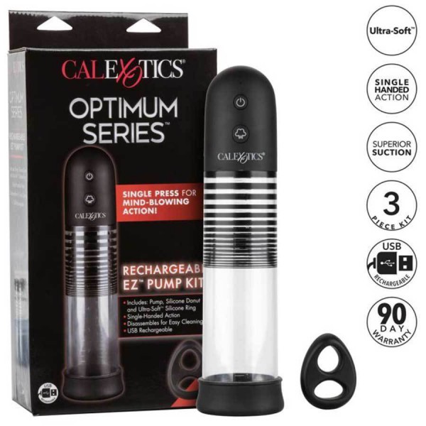 Rechargeable EZ Electric Penis Pump Kit Optimum Series by Cal Exotics