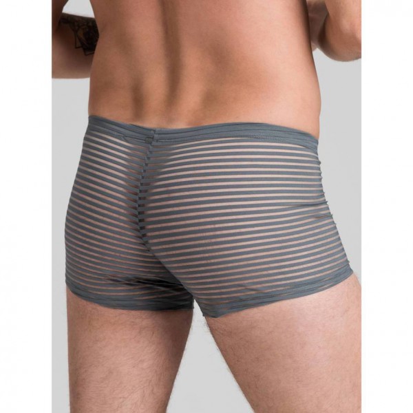 LHM Stripe Grey Mesh Boxer Shorts