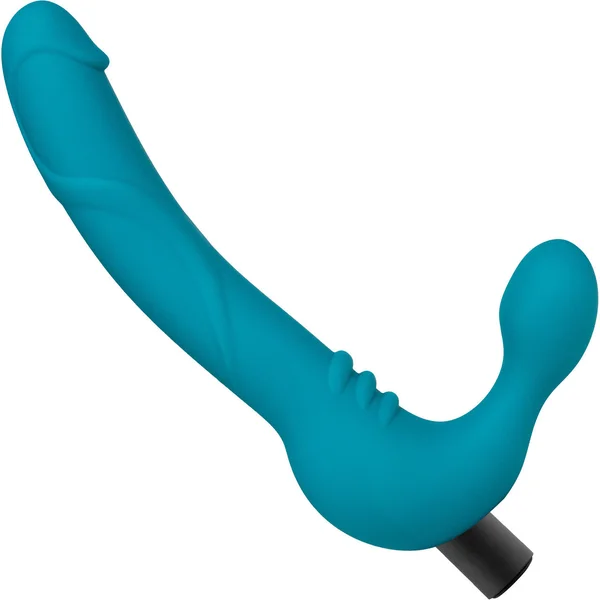 Blush Temptasia Luna Strapless Silicone Dildo with Bullet Vibrator — image 12 of 16