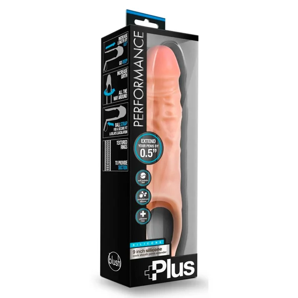 Blush Performance Plus 9 Inch Silicone Penis Extender — image 5 of 8
