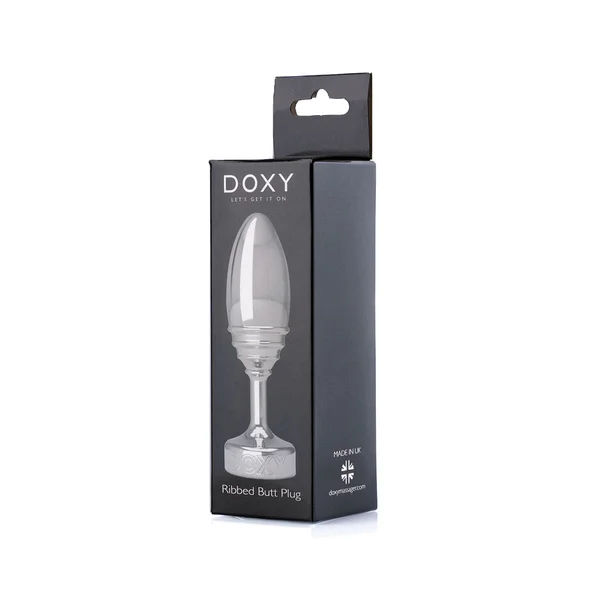 Doxy Ribbed Aluminum Butt Plug — image 11 of 16