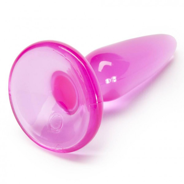 Jelly Rancher Pleasure Beginner's Butt Plug with Suction Cup 3 Inch
