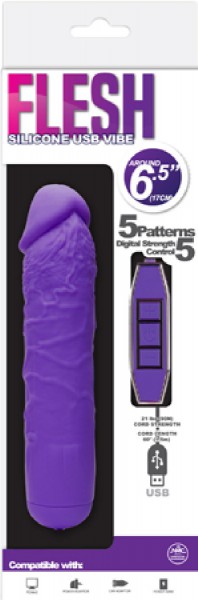 Flesh Silicone USB Vibe