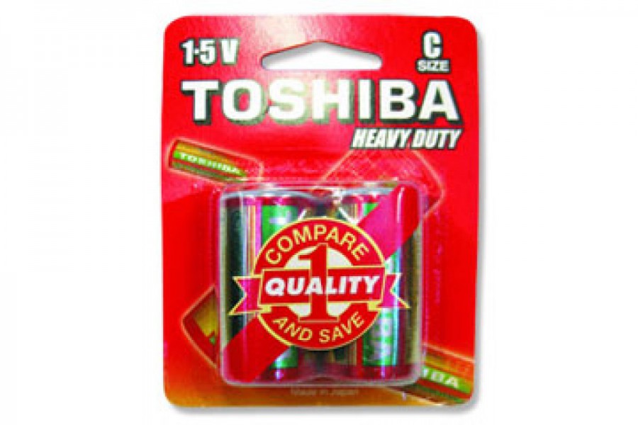 Toshiba C Heavy Duty Batteries (Pack of 2)