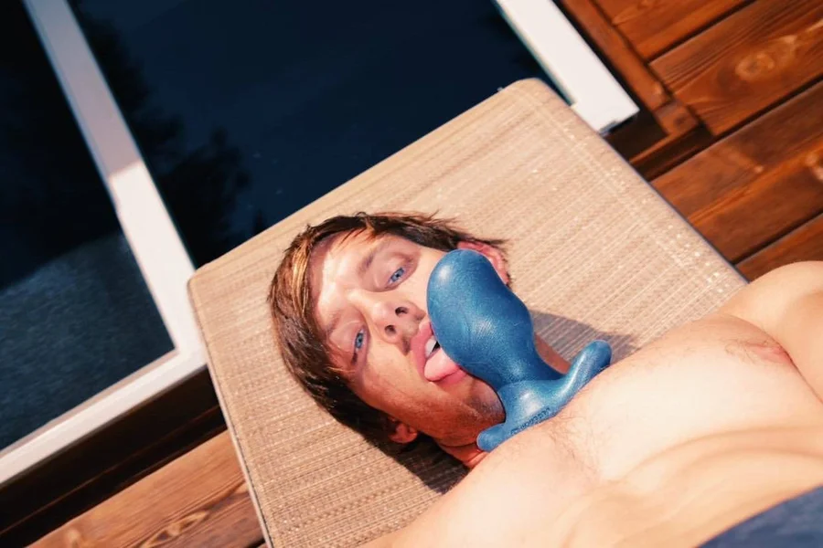 Oxballs Ergo Soft Blueballs Silicone Butt Plug, 5 Sizes — image 10 of 25