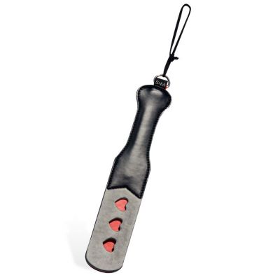 Sex Mischief Triple Heart 12 Vegan Leather Paddle