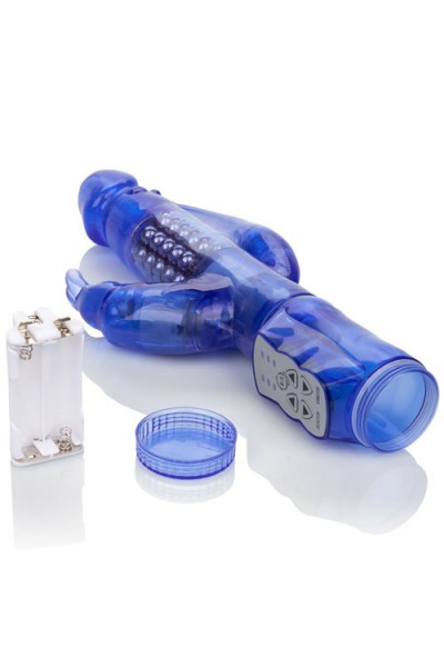 California Exotic Triple Stimulation Rotating Beaded Rabbit Vibrator
