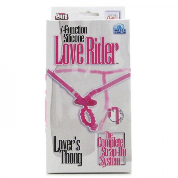 7-Function Vibrating Silicone Love Rider Lover's Thong