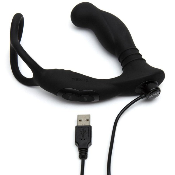 Nexus Simul8 Dual Prostate & Perineum Silicone Cock Ring for Men