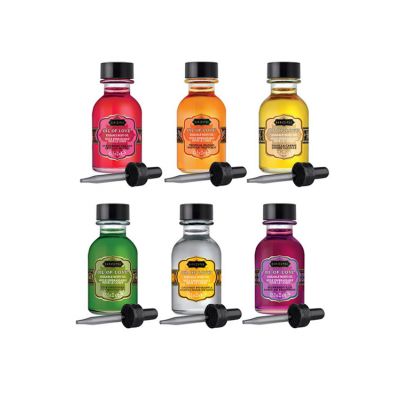 Kama Sutra Set of 6 Flavoured Warming Body Oils 22ml each