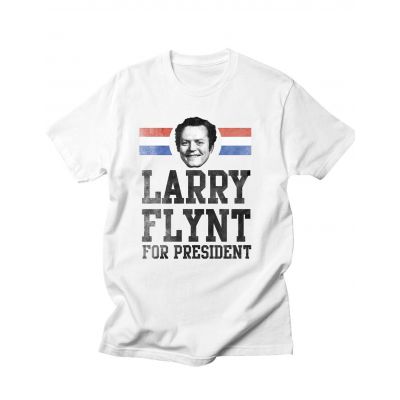Larry Flynt For President Campaign Tee White