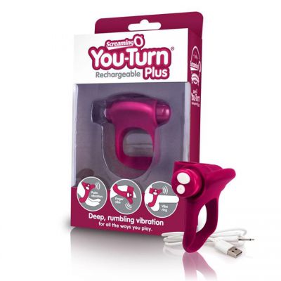 You Turn Plus Rechargeable Ring by Screaming O Merlot