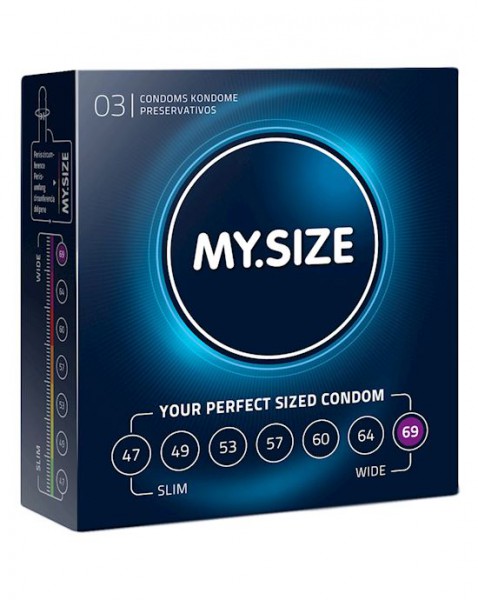 My Size Condoms 69mm 3pk - 69mm