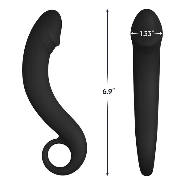 Forto F-19 Curved Prostate Plug with Pull Ring by FemmeFunn — image 6 of 11