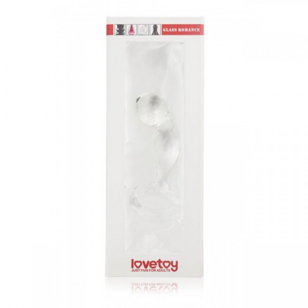 Glass Romance - Glass Prostate Massager (Black)