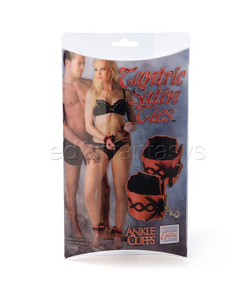 Tantric satin ties ankle cuffs