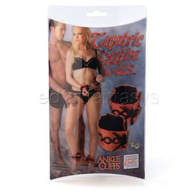 Tantric satin ties ankle cuffs