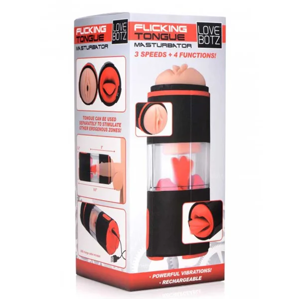 Flicking Tongue Oral Sex Masturbator & Multispeed Vibrator by LoveBotz — image 9 of 9