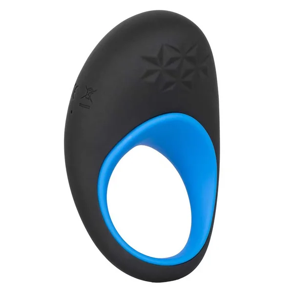 Link Up Max Vibrating Silicone Cock Ring by Cal Exotics Black/Blue — image 5 of 12