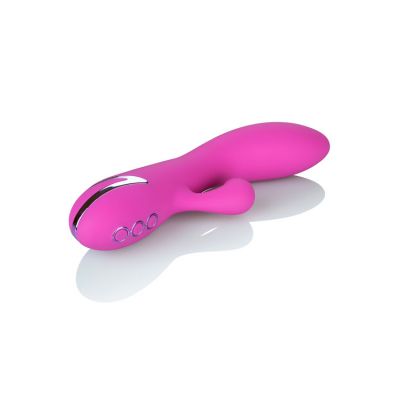 California Exotic 7 9 Silicone Rabbit Vibrator with Clitoral Suction