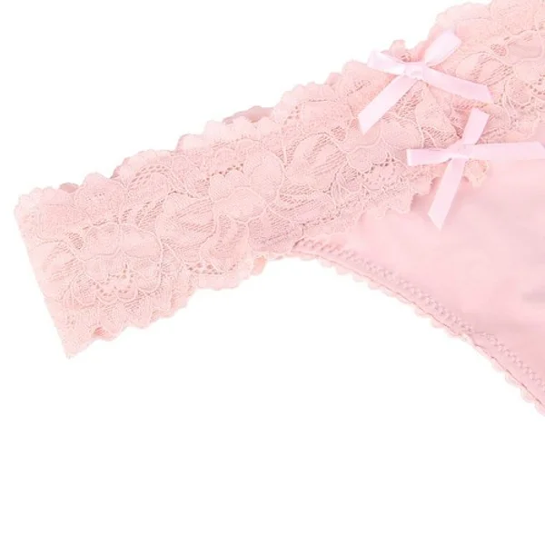 Blush lace-up thong — image 17 of 18