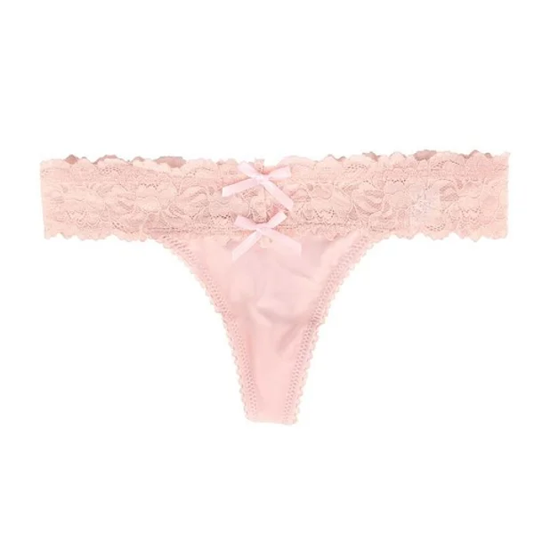 Blush lace-up thong — image 15 of 18