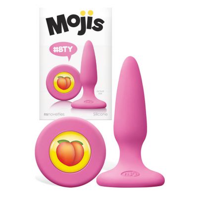 nsnovelties BTY Peach Emoji 3 4 Silicone Butt Plug