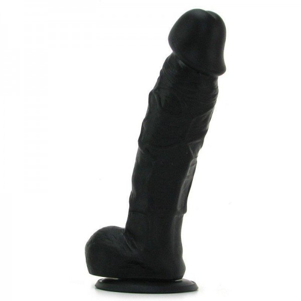 Colours Realistic 5" Black Silicone Dong