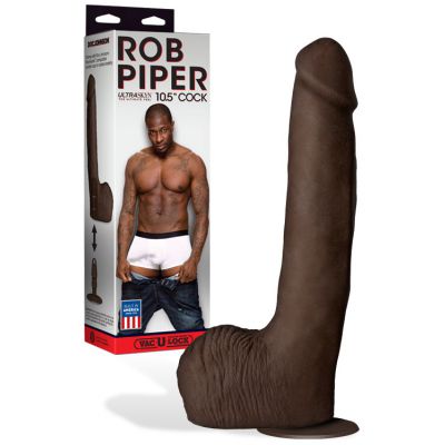 Doc Johnson Rob Piper 10 5 Realistic Dildo with Removable Suction Cup Base