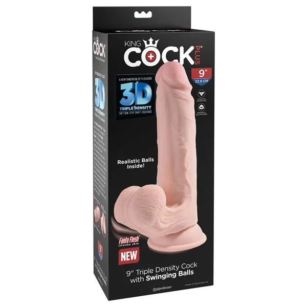 King Cock Plus 9'' 3D Cock with Swinging Balls — image 8 of 8